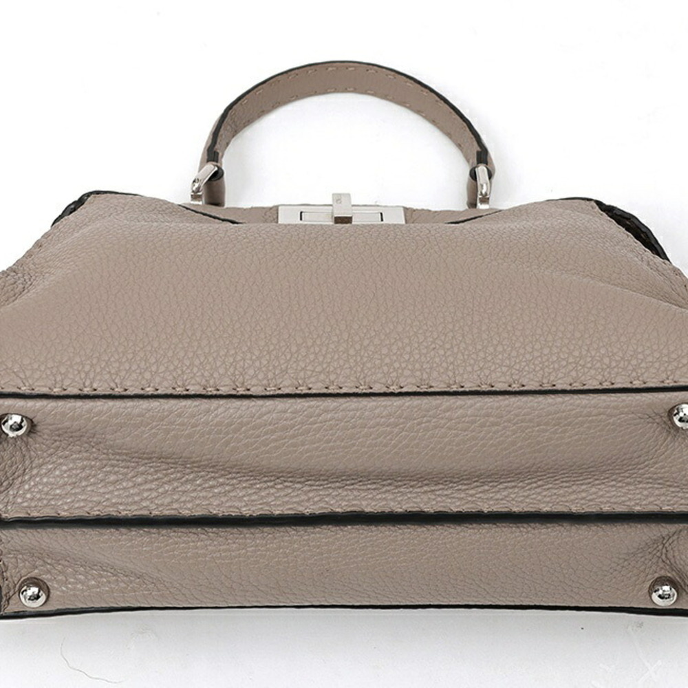 Fendi Peekaboo I See You Medium 8BN321 Selleria Leather Grey (Greige) - Picture 4 of 8